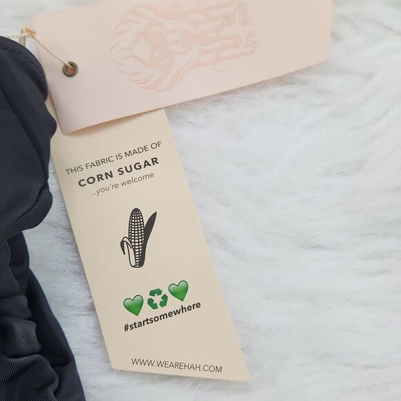 We Are HaH It Suits U Black Convertible One Piece 2in1 Ruched Dress Swimsuit XS - Picture 4 of 9